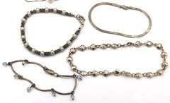 Group lot of 8 vintage 925 sterling silver bracelets