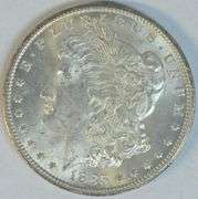 Near Gem BU 1885-CC Morgan Silver Dollar. Key date