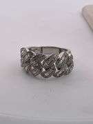 CERTTIED BRAND NEW 14K WHITE GOLD DIAMOND RING/ BAND