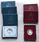 2 Unc &  Proof  1982 Washington Silver Comm Halves