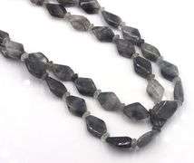 Two row strand smokey quartz necklace