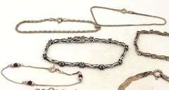 Group lot of 14 vintage 925 sterling silver bracelets