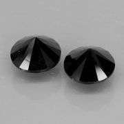 Elegant 2.86ct untreated pair of diamond black Spinels