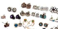 Group lot of Vintage 925 sterling silver earrings