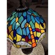 Dragonfly Stained Glass Table Lamp