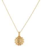 New 1.50ctw Diamond Starburst Cluster Pendant Necklace in 18K