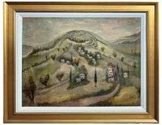 Collectible oil on canvas by Albert Goldman (1922-2011)