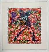 Exclusive E.M. Zax Unique Mixed Media on Panel Framed