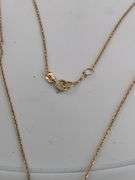 BRAND NEW 14K WHITE GOLD DIAMOND SOLITAIRE CHAIN AND PENDNANT