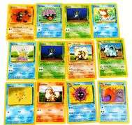 12 Vintage Pokémon Cards