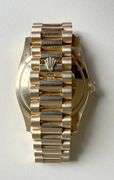 NEW! All original, Rolex Day-Date President 36mm – 18K Yellow Gold with Champagne Dial & Baguette Diamond Markers