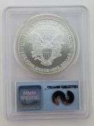 2001 Silver Eagle, WTC Ground Zero Recovery 9/11/2001, PCGS UNC