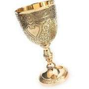 Solid Brass Medieval Chalice Goblet