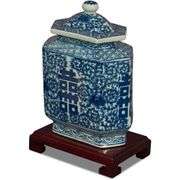 Qing Dynasty Style Porcelain Tea Jar