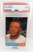 Willie Mays 1961 Baseball Card, 4 VG-EX