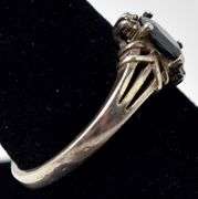 Sapphire Band Ring in Sterling Silver