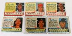 6 Post Cereal Baseball Cards