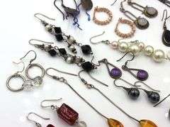 Group lot of vintage 925 sterling silver earrings