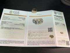 MEN'S CERTIFIED 14K YELLOW GOLD DIAMOND NUGGET RING