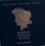 2024 S Proof Peace Silver Dollar