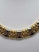 Hand made Italian two tone 14k gold necklace
