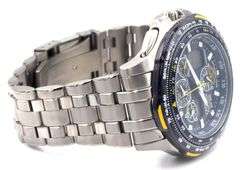 Citizen Eco Drive stainless steel blue angel sky Hawk watch