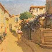 Exclusive Louis Fabien Original Oil on Canvas St. Tropez Framed
