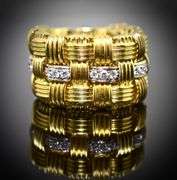 Roberto Coin 18K and Diamond  Appassionata Ring