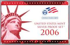 2006 Silver US Proof Set in Box with CoA