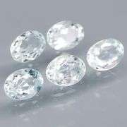 Gorgeous 5.98ct untreated platinum blue Aquamarine set