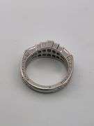 CERTIFIED PLATINUM AND DIAMOND RING.