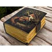 Handmade Fox Embossed Leather Journal