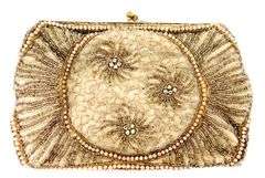 Antique Glass Beaded Evening Bag