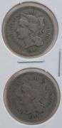1865 & 1866 Three Cent Nickels