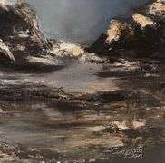 Fine Art Hand Embellished Giclee By Dan Cumpata Titled The Rocks of Saint- Miguel