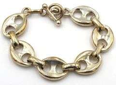 925 Sterling silver Gucci style link bracelet