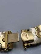 Hand made Italian two tone 14k gold necklace