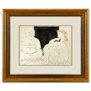 La Comedie Humaine 27.1.54-I by Picasso (1881-1973)