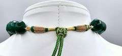 Beautiful Large 775 Cttw Natural Mined From The Earth Blue Emerald Necklace
