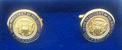NEW RONALD REAGAN SIGNED PRSIDENTIAL CUFFLINKS