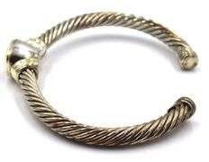 David Yurman 2-tone cable Noblesse amethyst cuff