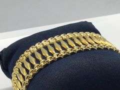 14K Yellow Gold Vintage Cuban Link Bracelet