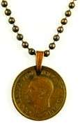 1944 Canadian Penny Pendant and Chain