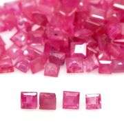 Lovely 5.81ct 84 piece princess cut Ruby set -Heated only!!!