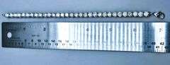 14 Kt White Gold Plated Huge 16.25 Ctw White Ice Blue Lab Simulated Diamond Tennis Bracelet