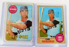 2 Carl Yastrzemski Baseball Cards
