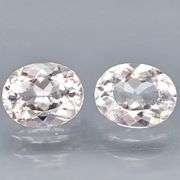 High fire 3.30ct 9x7mm pair of untreated Maorganites!