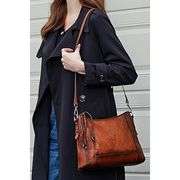 Genuine Leather Crossbody Satchel Purse