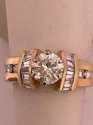 CERTIFIED BRAND NEW 14K YELLOW GOLD DIAMOND ENGAGEMENT RING