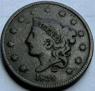 1835 A Small 8 Small Stars Double Profile Large Cent.